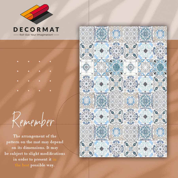 Fashionable vinyl rug Portuguese tiles
