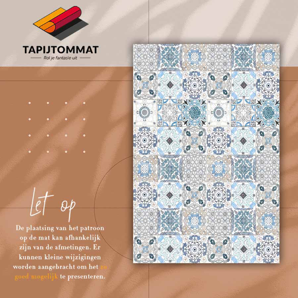Fashionable vinyl rug Portuguese tiles