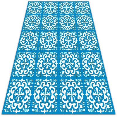 Fashionable vinyl rug Portuguese tiles