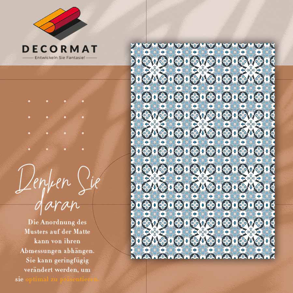 Indoor vinyl PVC carpet Spanish tiles