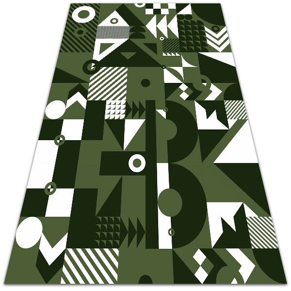 Fashionable vinyl rug Abstract patterns