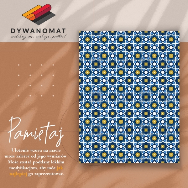 Universal vinyl carpet Spanish tiles
