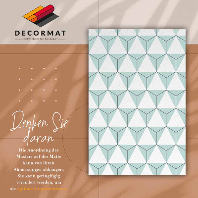 Universal vinyl carpet Watercolor hexagons