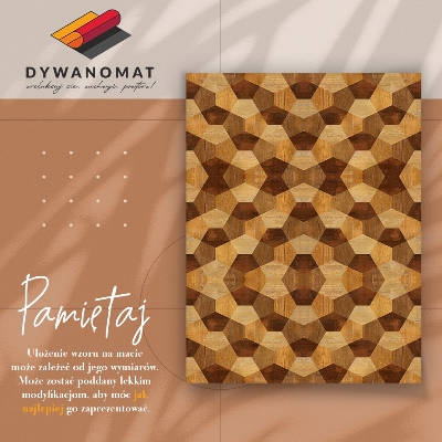 Vinyl floor rug Parquet geometry