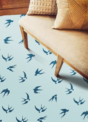 Interior PVC rug Swallows