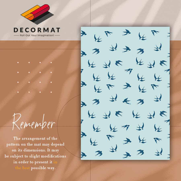 Interior PVC rug Swallows