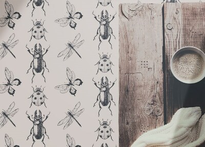 Universal vinyl rug Various insects