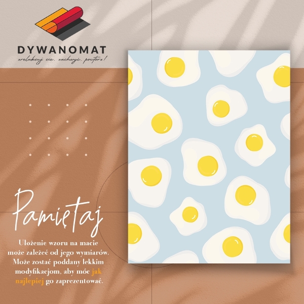 Interior PVC rug Fried eggs