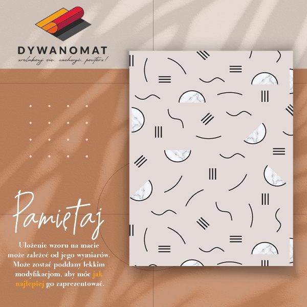Vinyl rug Abstract shapes