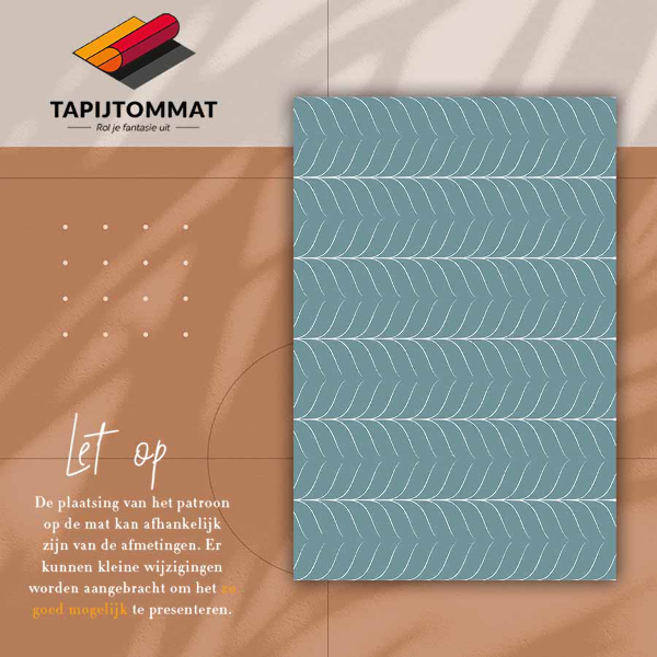 Vinyl floor rug Abstract shape