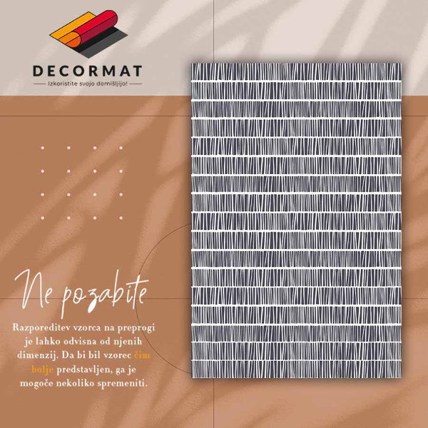 Universal vinyl carpet Abstract lines