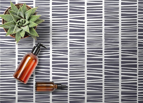 Universal vinyl carpet Abstract lines