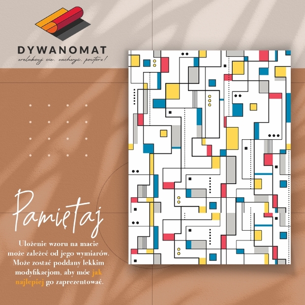Fashionable vinyl rug Abstract patterns