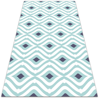 Indoor vinyl PVC carpet Geometric waves