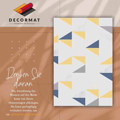 Vinyl rug Geometric triangles