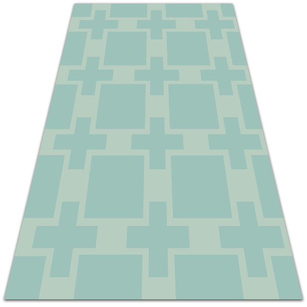 Universal vinyl carpet Geometric crosses