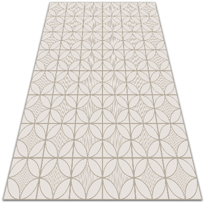 Indoor vinyl PVC carpet Geometric circles