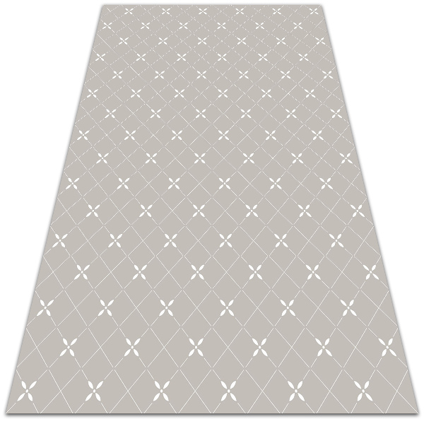 Fashionable vinyl rug Delicate crosses