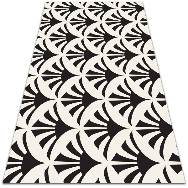 Universal vinyl carpet Geometric leaves