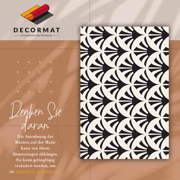 Universal vinyl carpet Geometric leaves