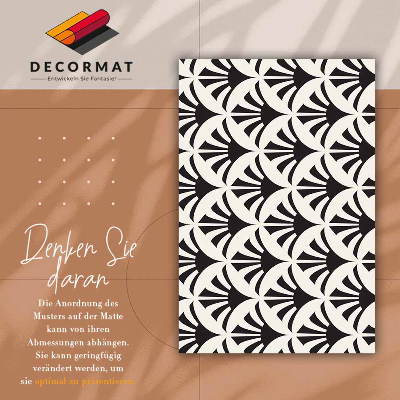 Universal vinyl carpet Geometric leaves