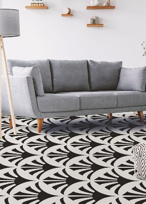 Universal vinyl carpet Geometric leaves