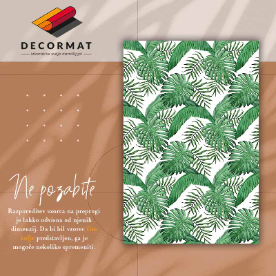 Vinyl floor mat Palm leaves