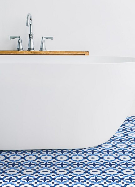 Universal vinyl carpet Portuguese patterns