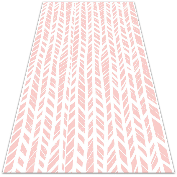 Universal vinyl carpet Geometric leaves