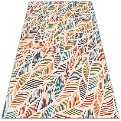 Universal vinyl rug Contour leaves