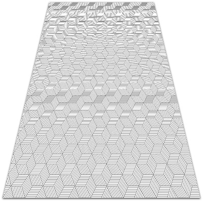 Universal vinyl carpet Geometric cube