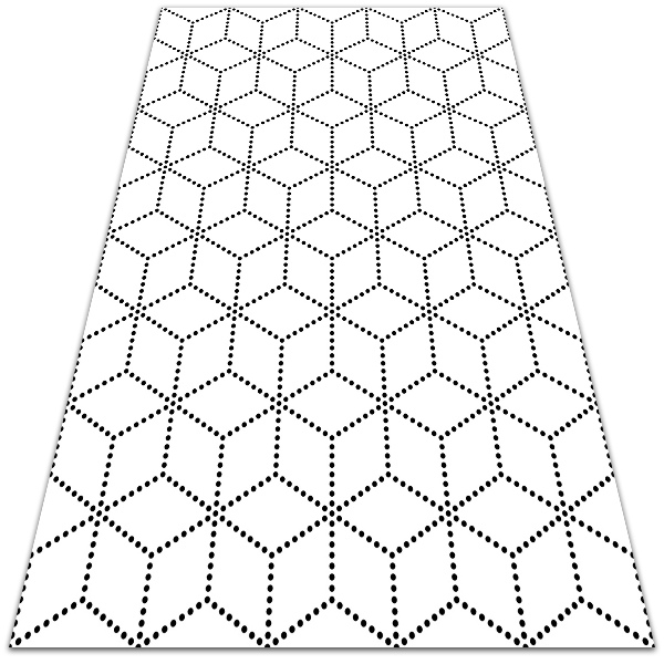 Vinyl floor rug Geometric braid - Decormat.co.uk