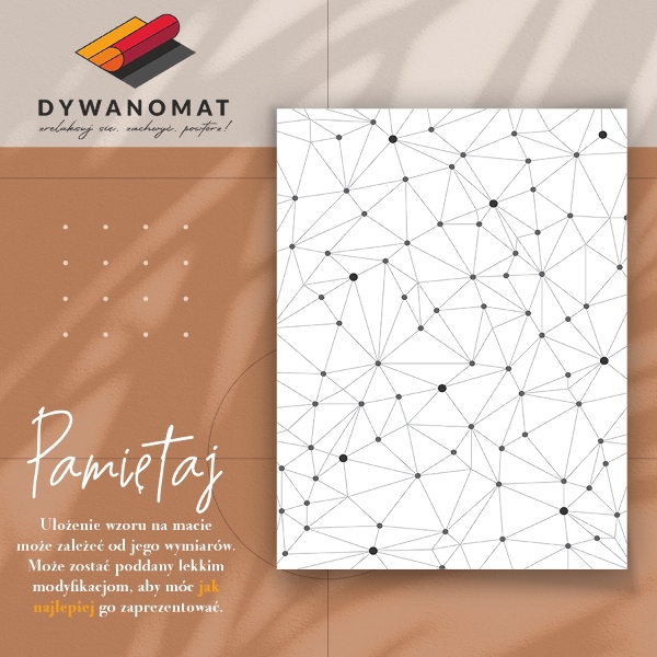 Universal vinyl carpet Geometric grid