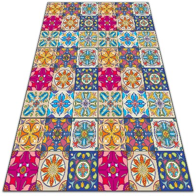 Fashionable vinyl rug Portuguese tiles