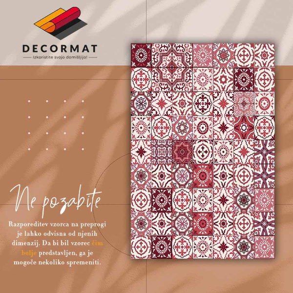 Vinyl floor rug Portuguese tiles