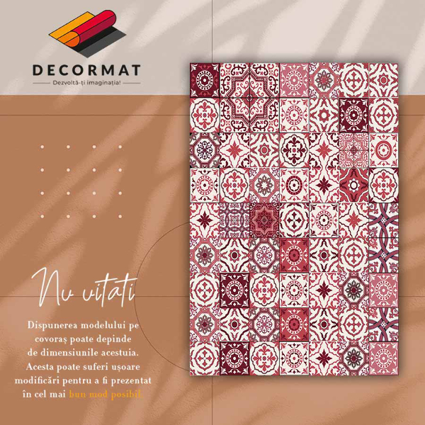 Vinyl floor rug Portuguese tiles