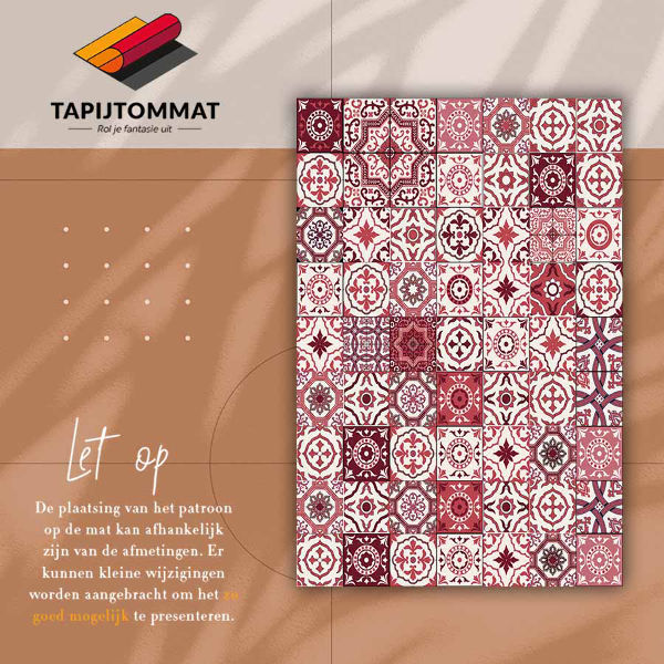 Vinyl floor rug Portuguese tiles