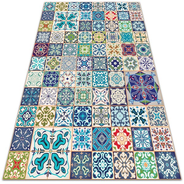 Universal vinyl rug Portuguese pattern