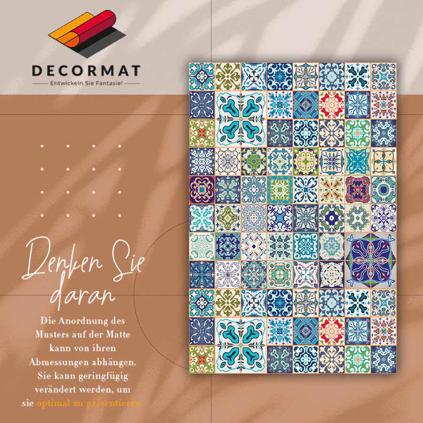 Universal vinyl rug Portuguese pattern