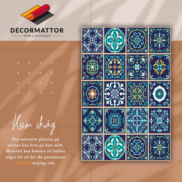 Vinyl floor rug Portuguese tiles