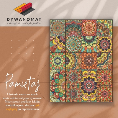 Fashionable vinyl rug Portuguese tiles