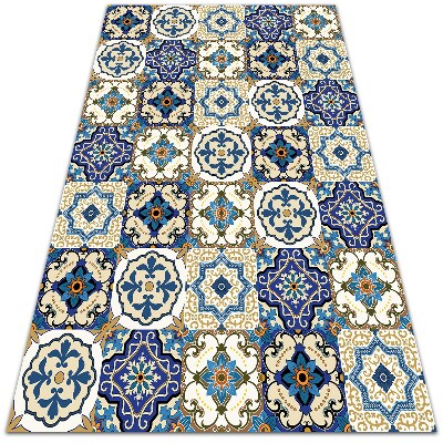 Fashionable vinyl rug Portuguese tiles