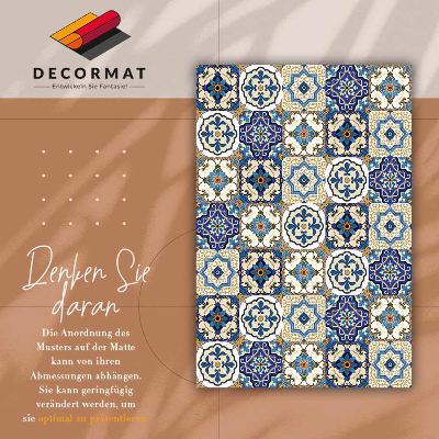 Fashionable vinyl rug Portuguese tiles