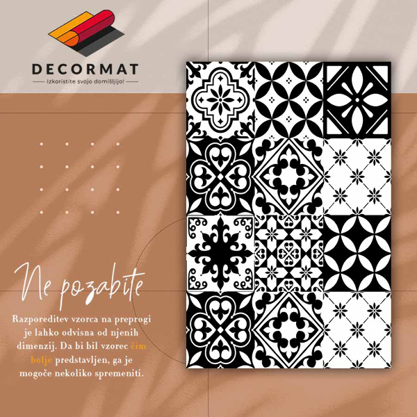 Vinyl floor rug Portuguese tiles