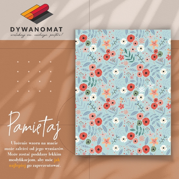 Interior PVC rug Meadow flowers