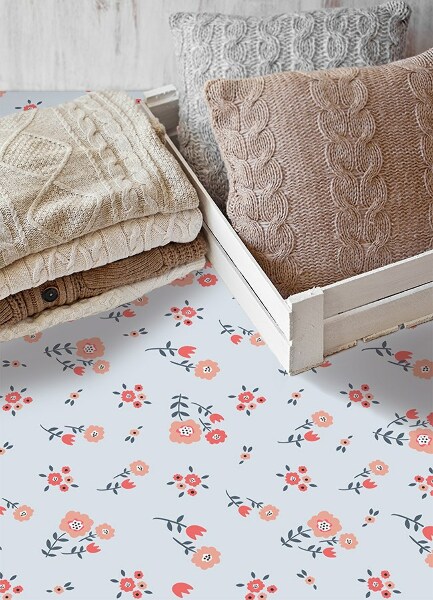 Fashinable interior vinyl carpet Country flowers