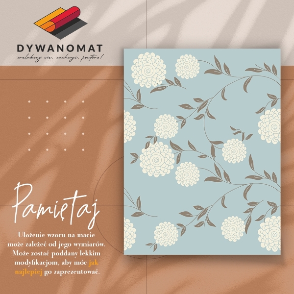 Vinyl floor mat Large buds