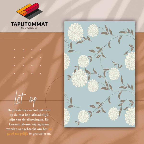Vinyl floor mat Large buds