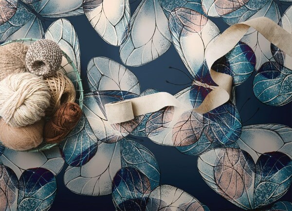Vinyl floor mat Butterflies