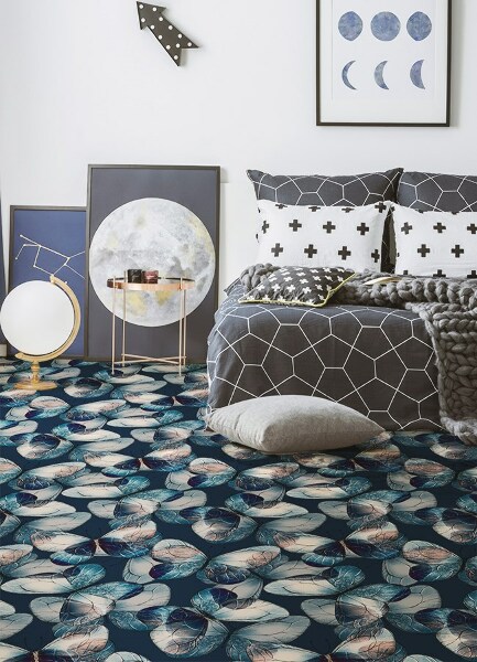 Vinyl floor mat Butterflies